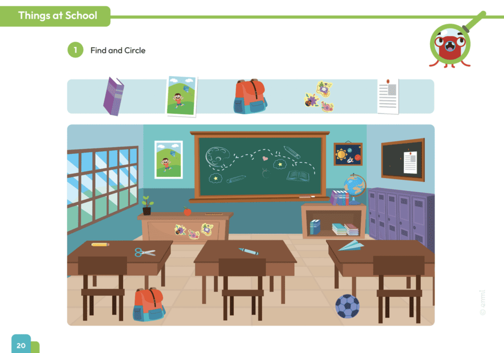 Captura de pantalla de plataforma educativa EMMI para preescolar